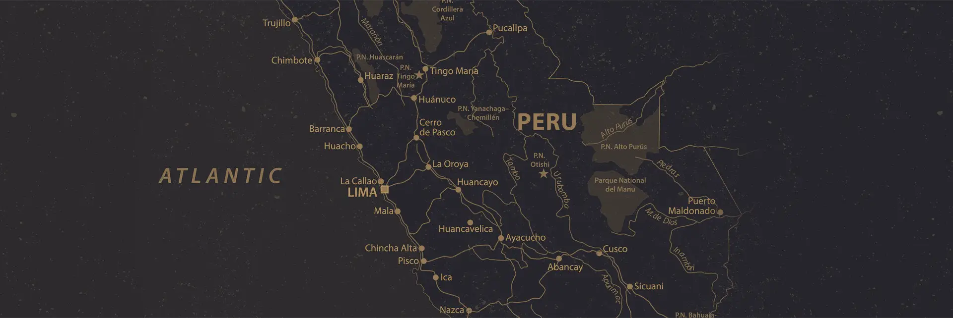 Mapa de Rutas de Perú